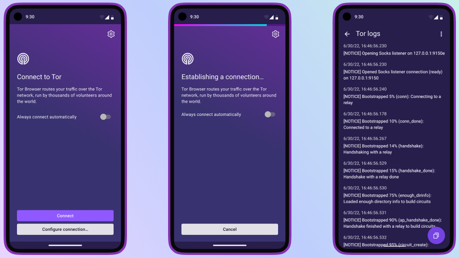 Tor's Android enhancements